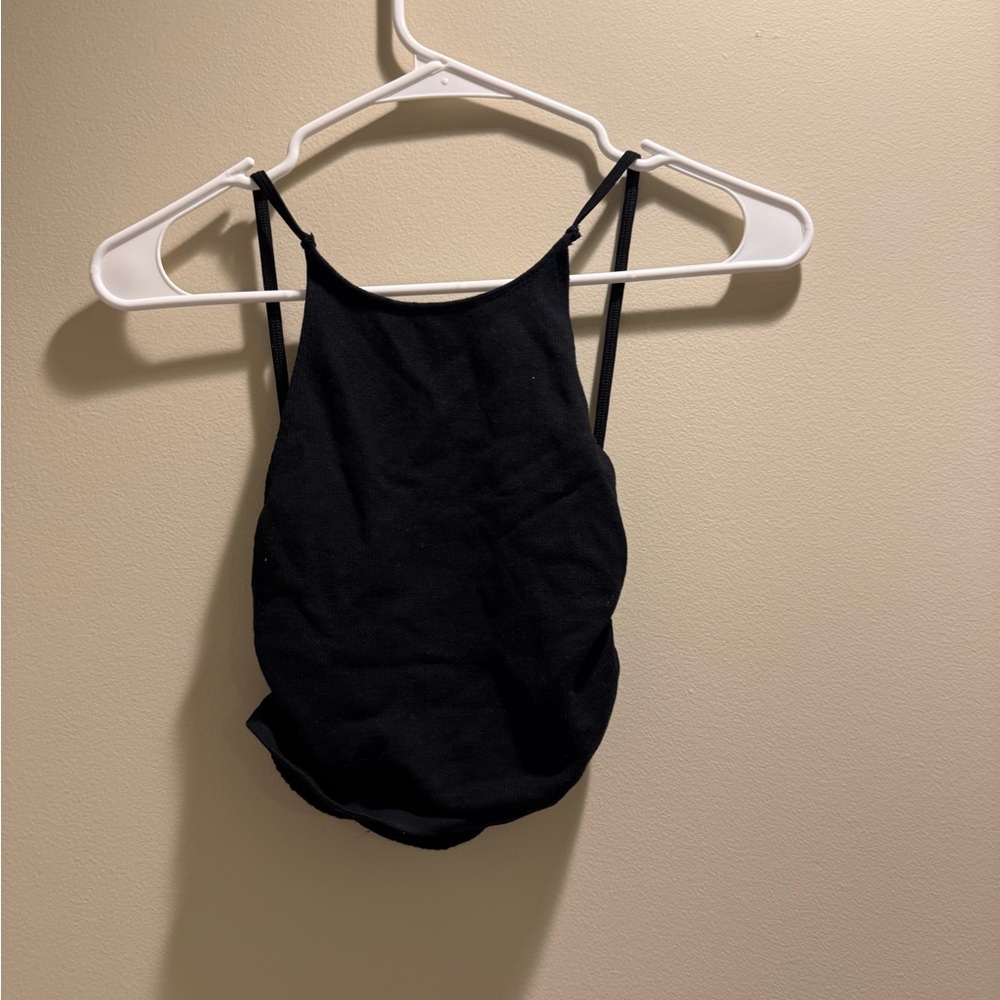 Chic Black backless tank